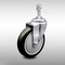 Service Caster 5 Inch SS Black Polyurethane Wheel Swivel 3/8 Inch Threaded Stem Caster SCC SCC-SSTS20S514-PPUB-BLK-381615 - alternate 1